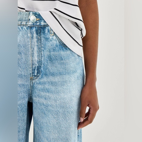 Rag & Bone Miramar Terry Wide Leg pull on Jeans size small - Picture 2 of 9